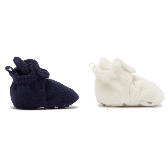 RO AND ME BY ROBEEZ Cozy Caleb Crib Baby Sneaker Bootie Navy + Ivory 12-18 Month - Picture 6 of 13